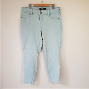 Torrid Turquoise Skinny Jeans High Waisted Plus